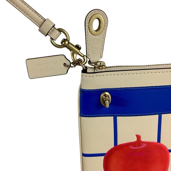 Coach X Tom Wesselmann Collab Large Turnlock Wristlet Bag Clutch - Picture 8 of 14
